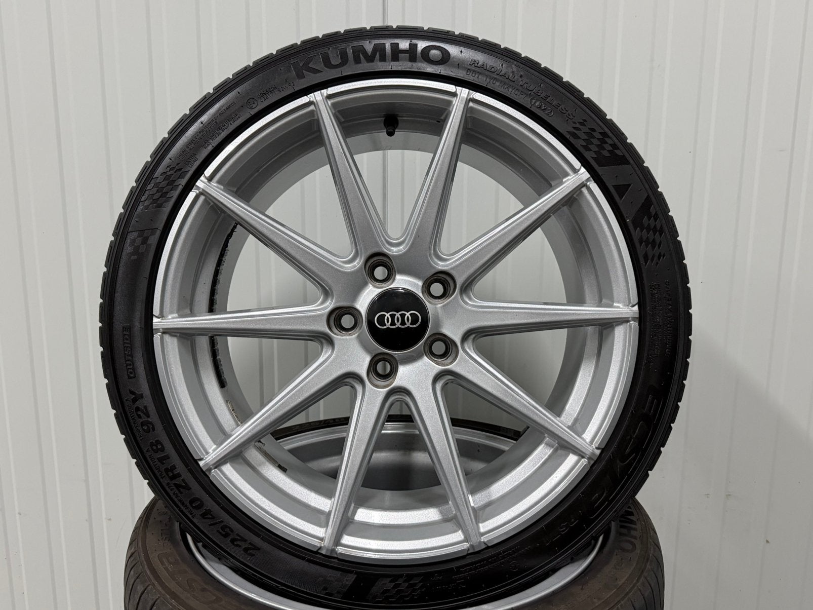 18” INCH AUDI A3 Zilver Zomer Velgen Banden Schadevrij 5x112, 18 inch, Ophalen of Verzenden, Band(en), Zomerbanden