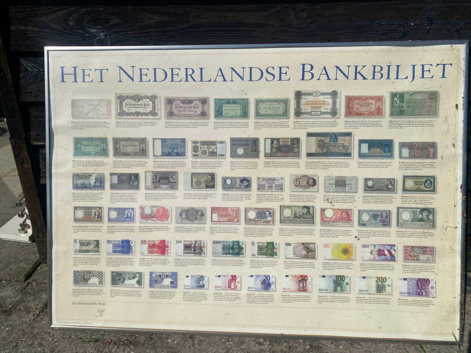 Ingelijste poster, Ophalen