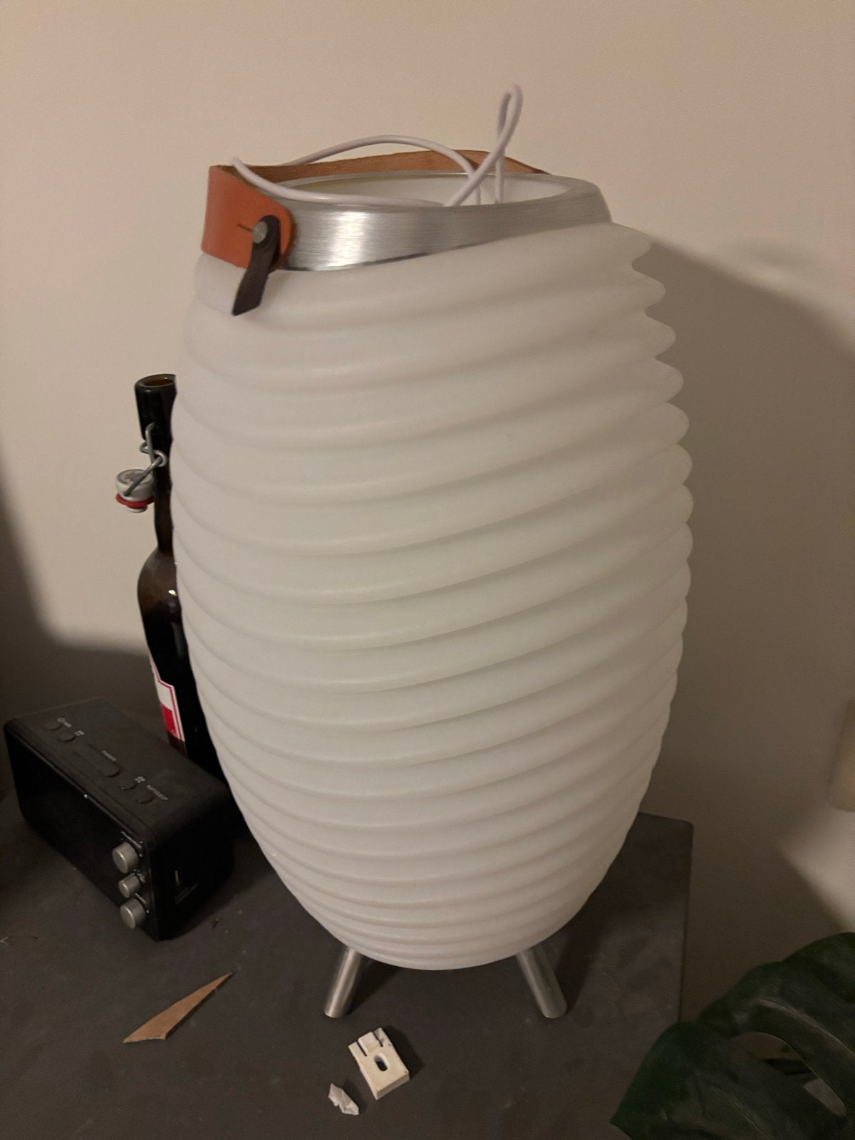 Kooduu Energy wijnkoeler, 50 cm, Kunststof, Wit, Ophalen of Verzenden