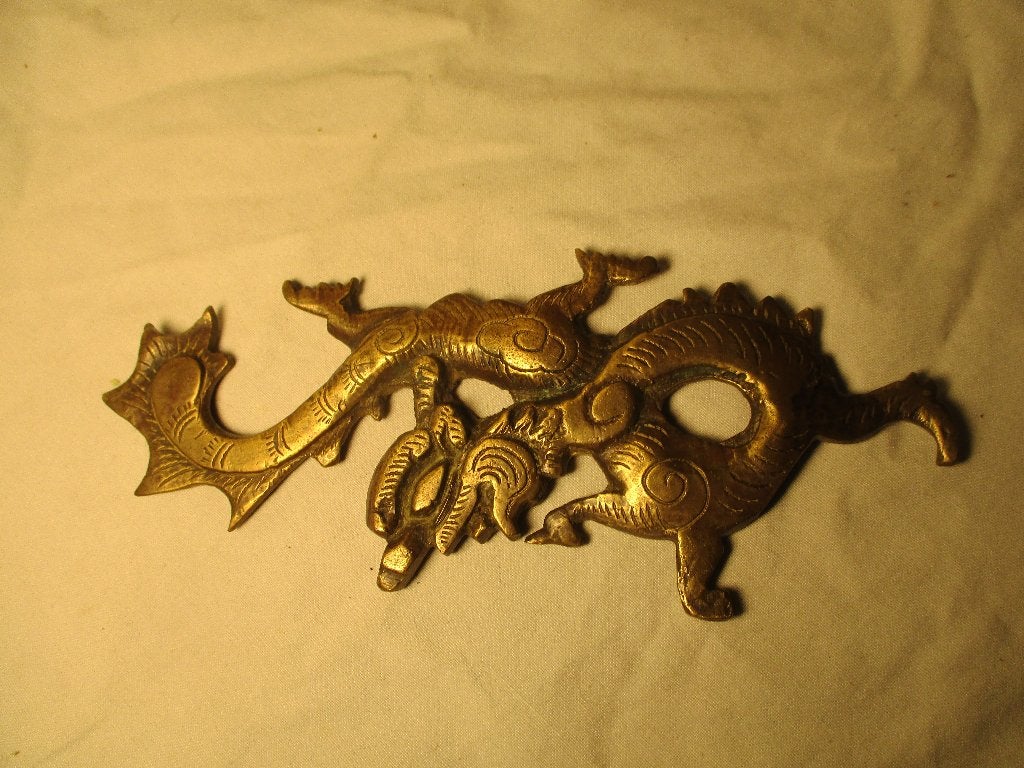 antiek flessenopener draak van koper, Ophalen of Verzenden