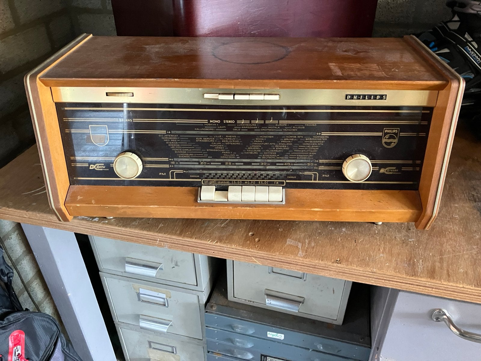 Vintage philips radio, Ophalen of Verzenden