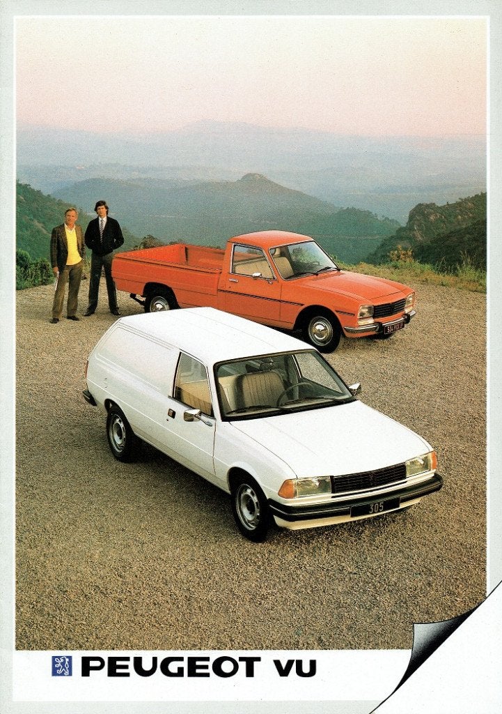 Folder Peugeot 305 Bestel en 504 Pick-Up (1983), Verzenden, Gelezen, Peugeot