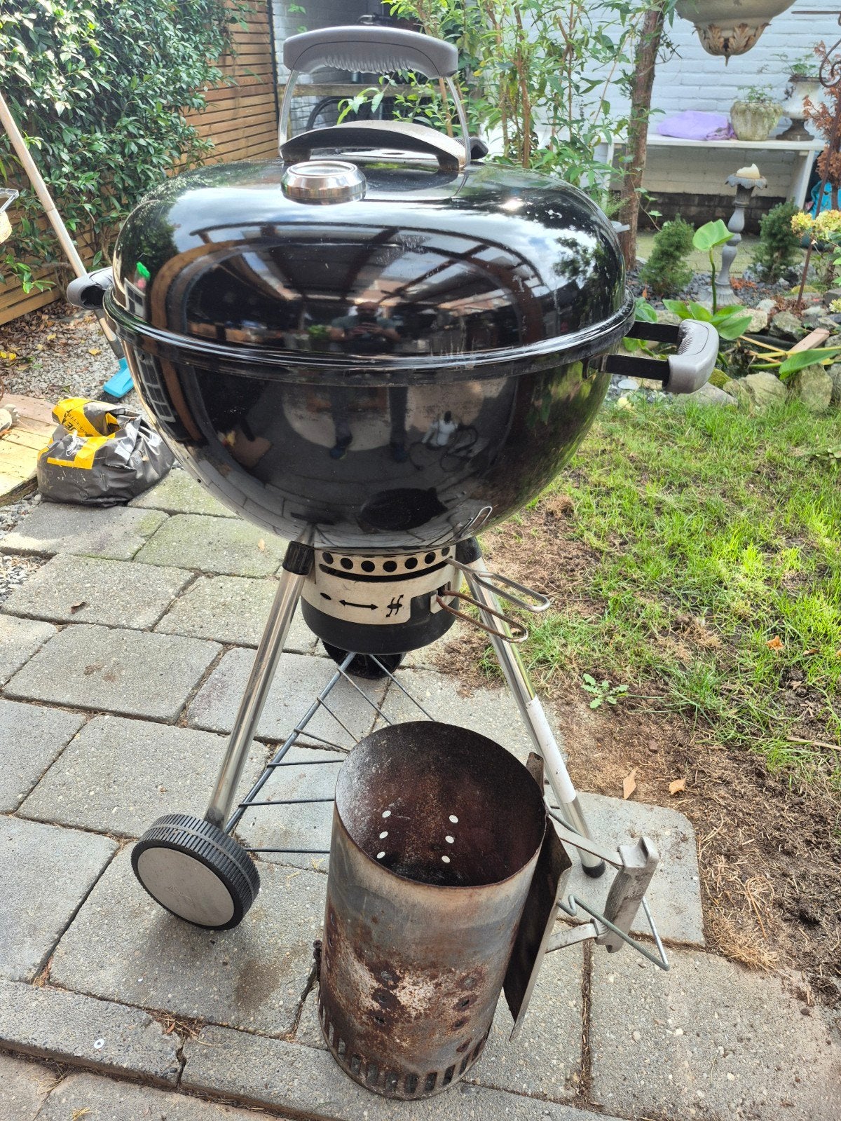 46 cm Weber master touch incl starter., Ophalen, Gebruikt, Weber Mastertouch