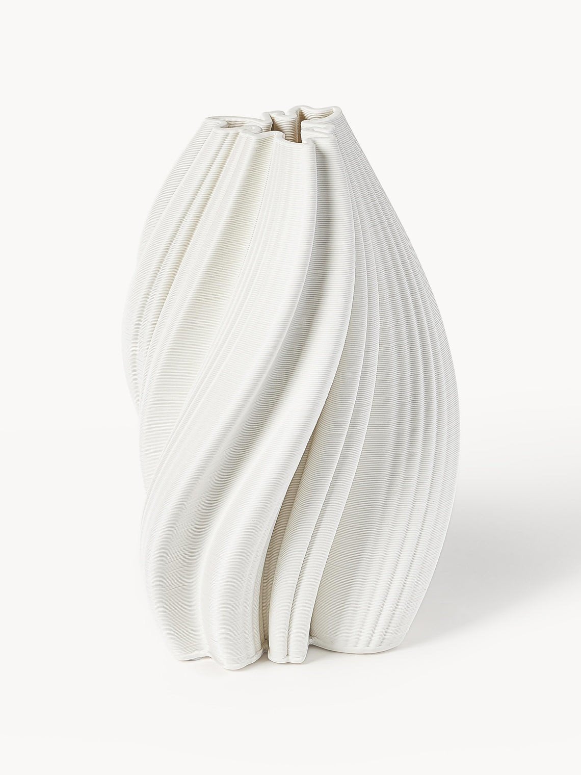 Melody 3D geprinte vaas van Westwing, Ophalen, 29 cm, Wit, 3D-geprint