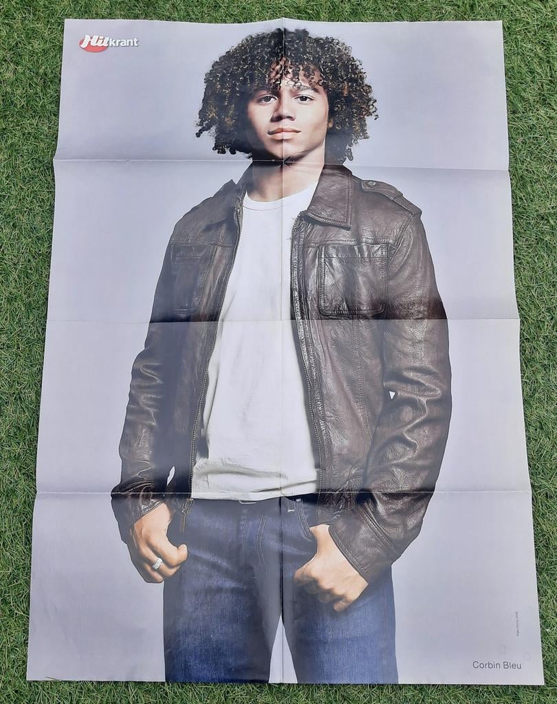 Grote Poster Hitkrant 2008 Corbin Bleu High School Musical, Verzamelen, Ophalen of Verzenden, Gebruikt, A1 t/m A3, Film en Tv