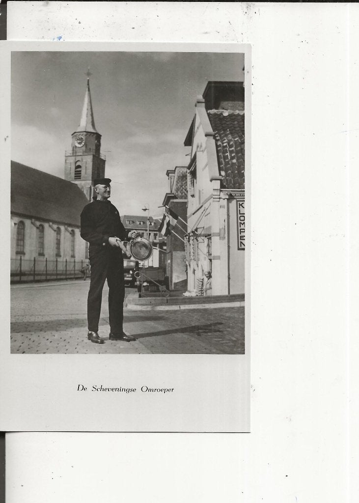 Scheveningen Wassenaarsestraat Schev. omroeper Vrolijk, Ophalen of Verzenden, 1940 tot 1960, Ongelopen, Zuid-Holland