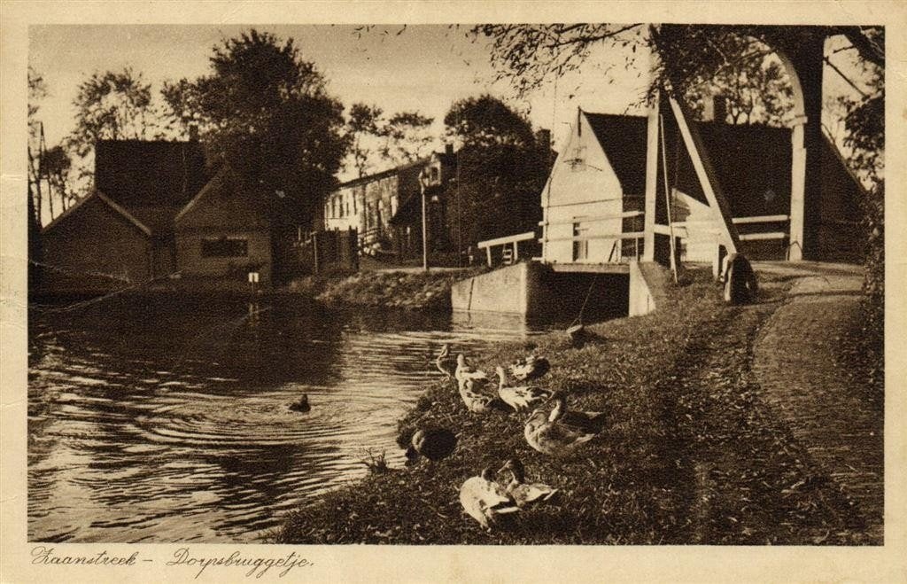 Zaanstreek - Dorpsbruggetje. - 1926 gelopen, Ophalen of Verzenden, 1920 tot 1940, Gelopen, Noord-Holland
