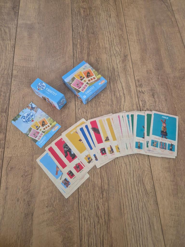 Pieter Konijn Kwartetspel - Leuk voor het hele gezin!, Drie of vier spelers, Ophalen, Zo goed als nieuw, Jumbo
