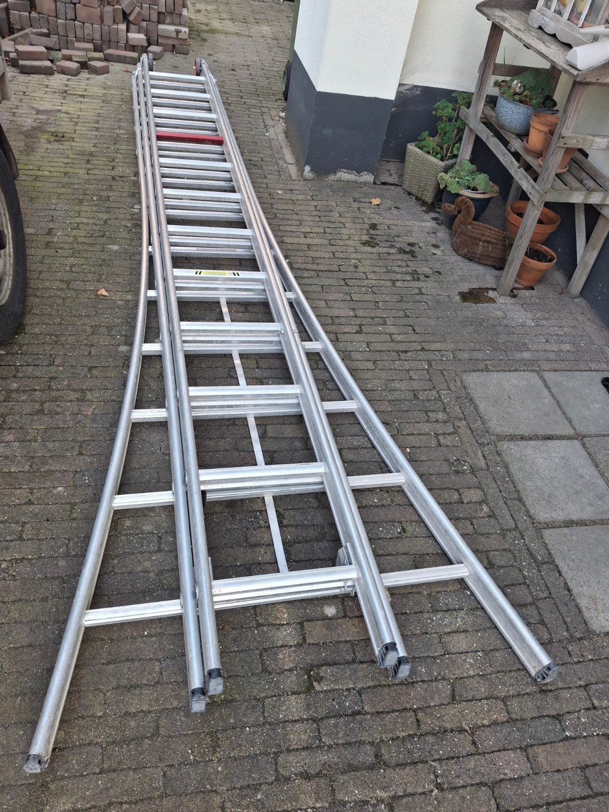 Altrex Rocky DR 3 X 12 treden, Ophalen, Gebruikt, Ladder, Opvouwbaar of Inschuifbaar
