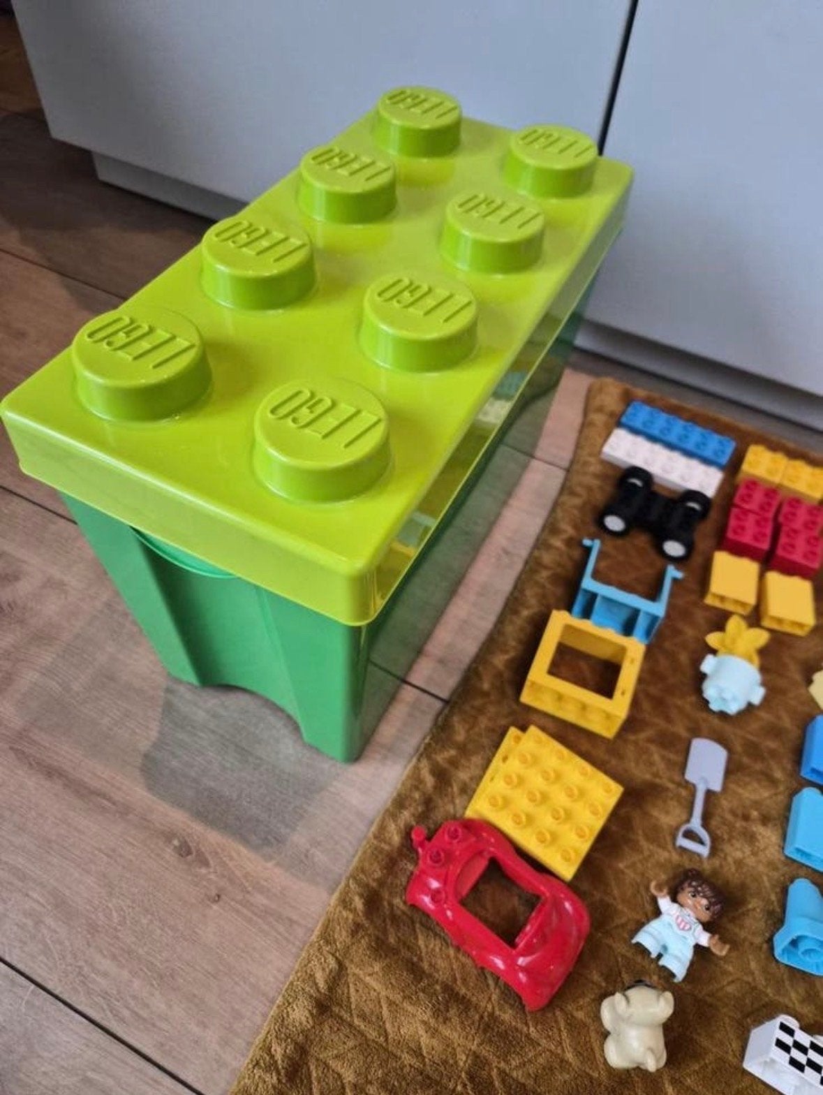 Lego Duplo 10914 Luxe Steenbox met opbergdoos, Gebruikt, Overige thema's, Ophalen of Verzenden, Duplo