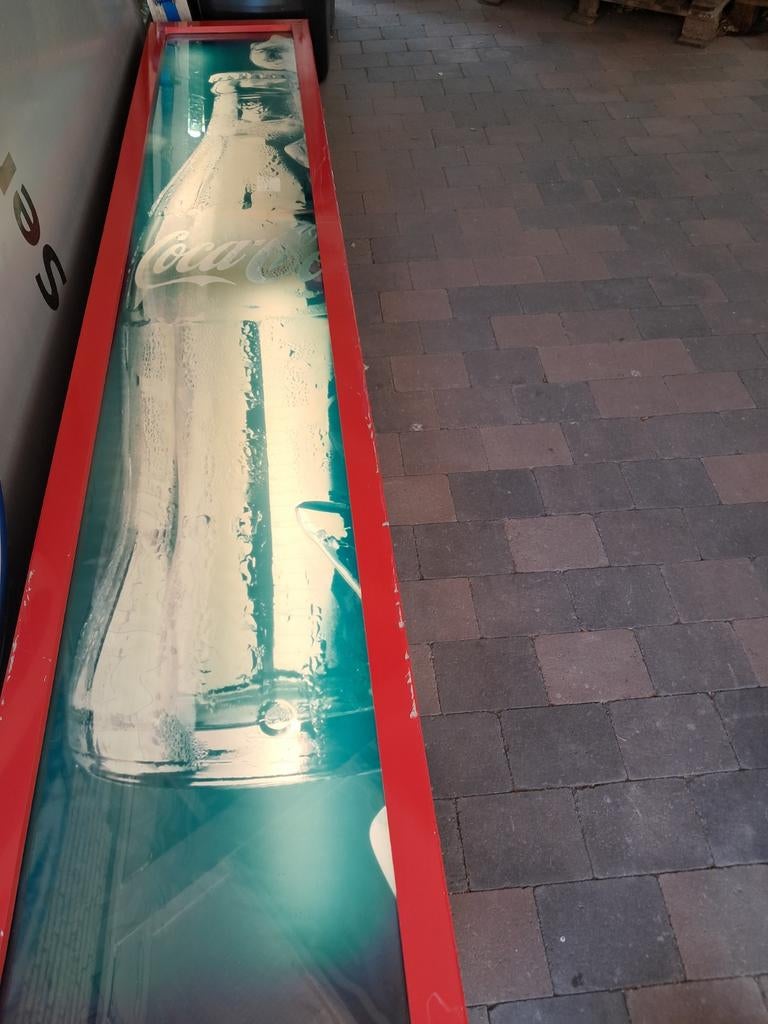 Unieke Mega grote reclame lichtbak Coca-Cola 340cm 100kg, Verzamelen, Ophalen, Eu, Gebruikt, Eu