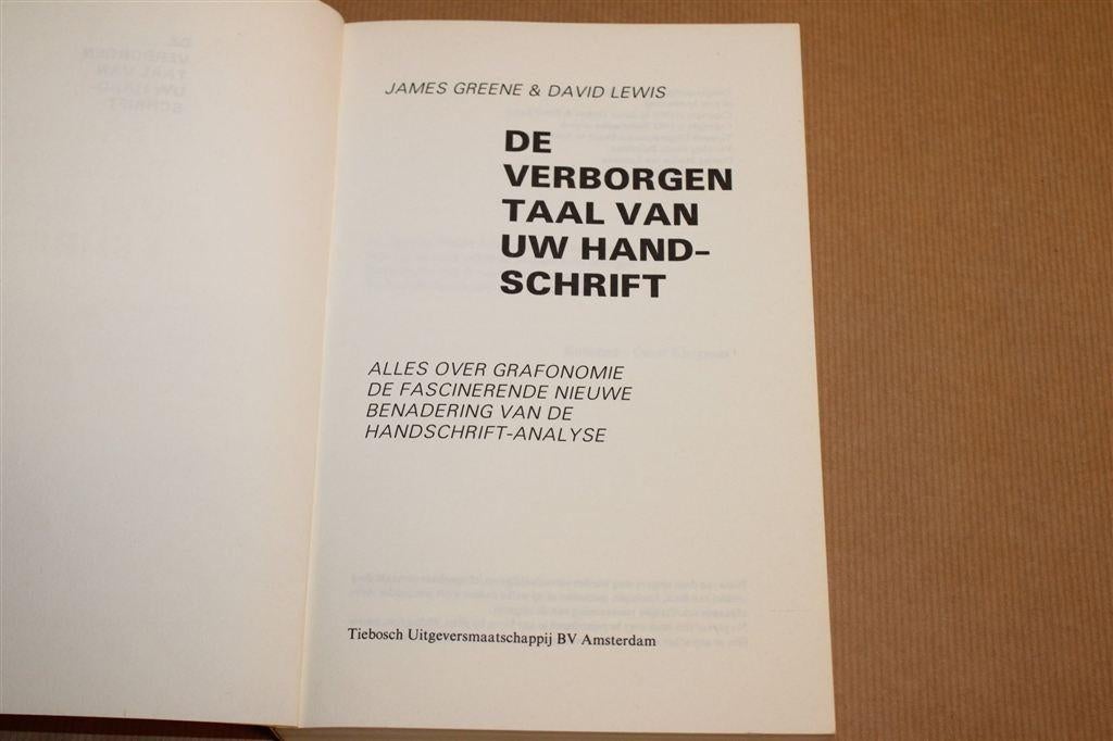 Verborgen Taal Handschrift — Grafonomie & Analyse, Ophalen of Verzenden, Gelezen, Overige onderwerpen, Achtergrond en Informatie