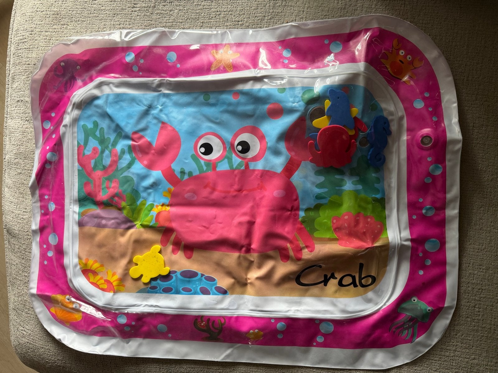 Baby waterspeelmat met krab design nieuw, Ophalen of Verzenden, Nieuw, Speelkleed