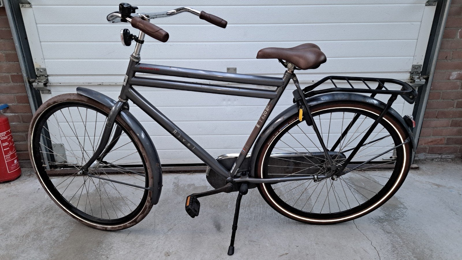 Stevige River transport herenfiets 28", Fietsen en Brommers, Ophalen, Gebruikt, Overige merken, Versnellingen