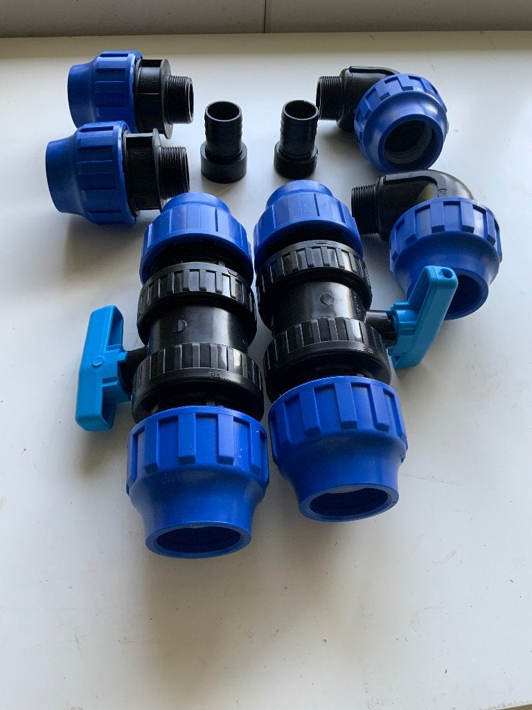 Aansluitset 50mm flex x 12m drukslang., Ophalen of Verzenden, Nieuw, Overige typen
