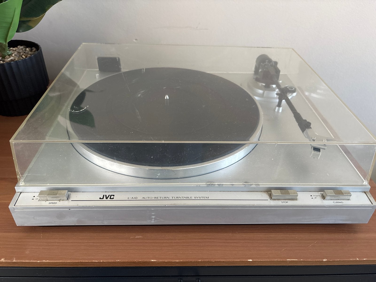 JVC L-A10 Auto-Return Platenspeler (nieuwe naald/snaar), Ophalen of Verzenden, Gebruikt, Platenspeler, Automatisch