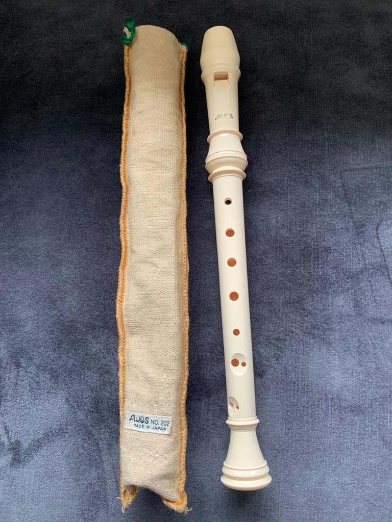 Blokfluit Aulos 202 Sopraan, Muziek en Instrumenten, Blaasinstrumenten | Blokfluiten, Ophalen of Verzenden, Zo goed als nieuw