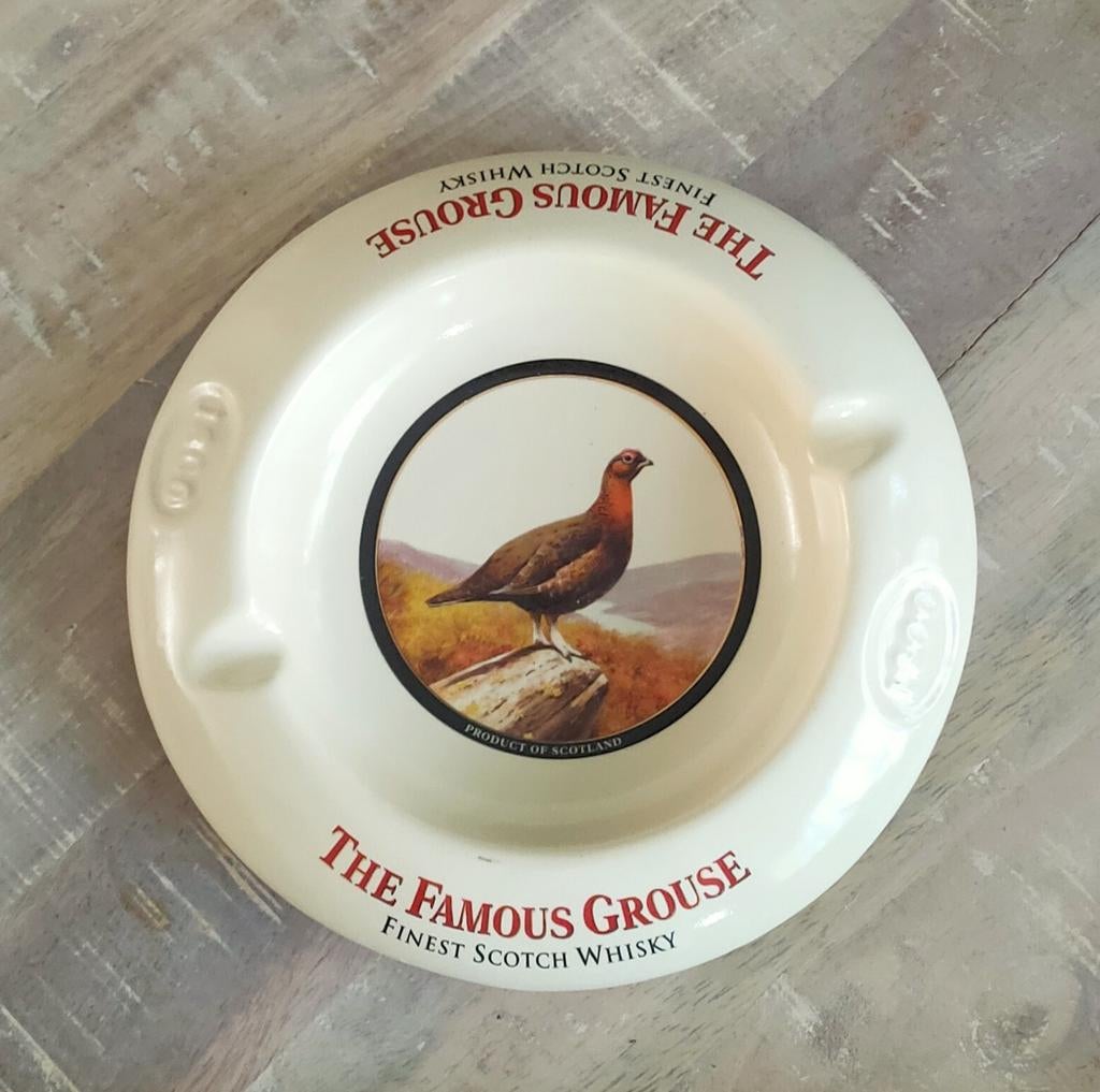 The Famous Grouse asbak, Verzamelen, Gebruikt, Gebruiksvoorwerp, Ophalen of Verzenden, X