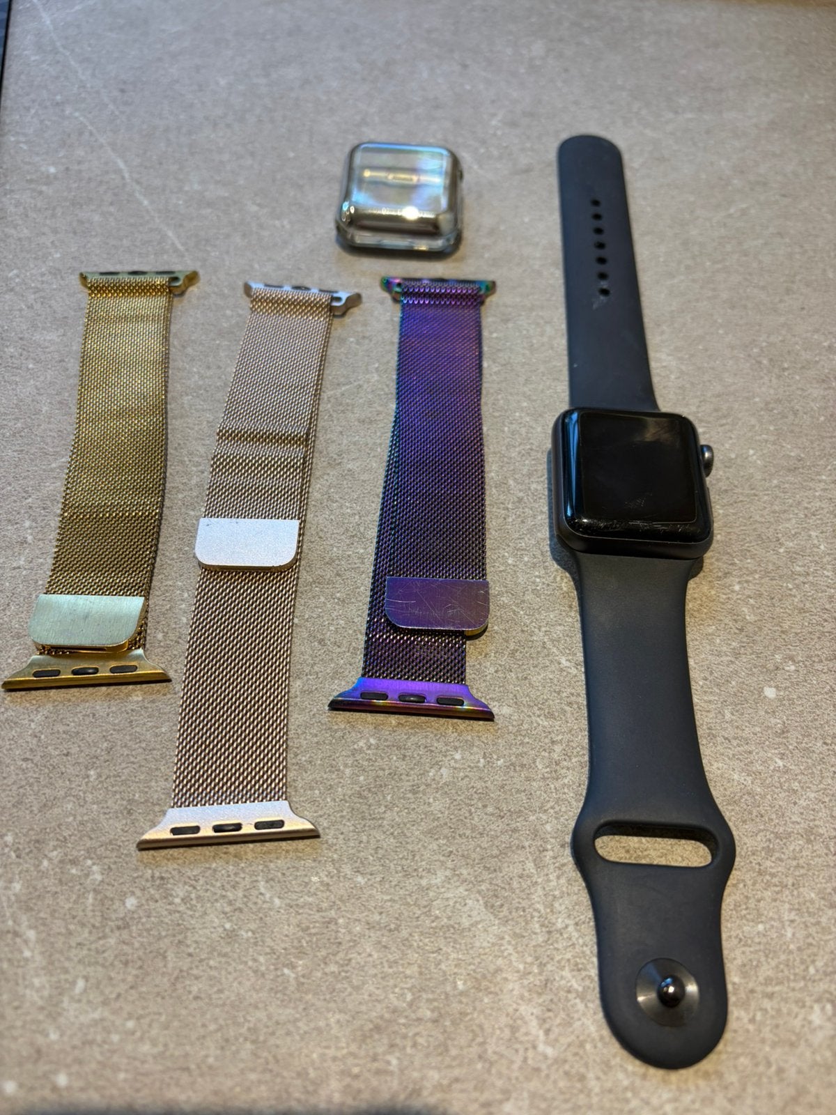 Apple watch serie 3 (38mm), Ophalen, Gebruikt, Zwart, IOS