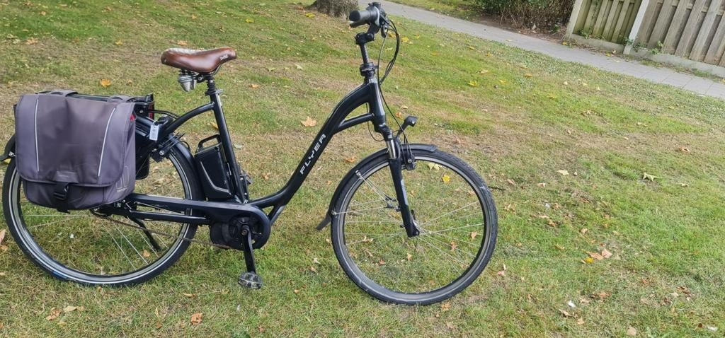 Elektrische damesfiets Flyer T8 Middenmotor Compleet, Gebruikt, 56 cm of meer, 0 zitjes, Ophalen