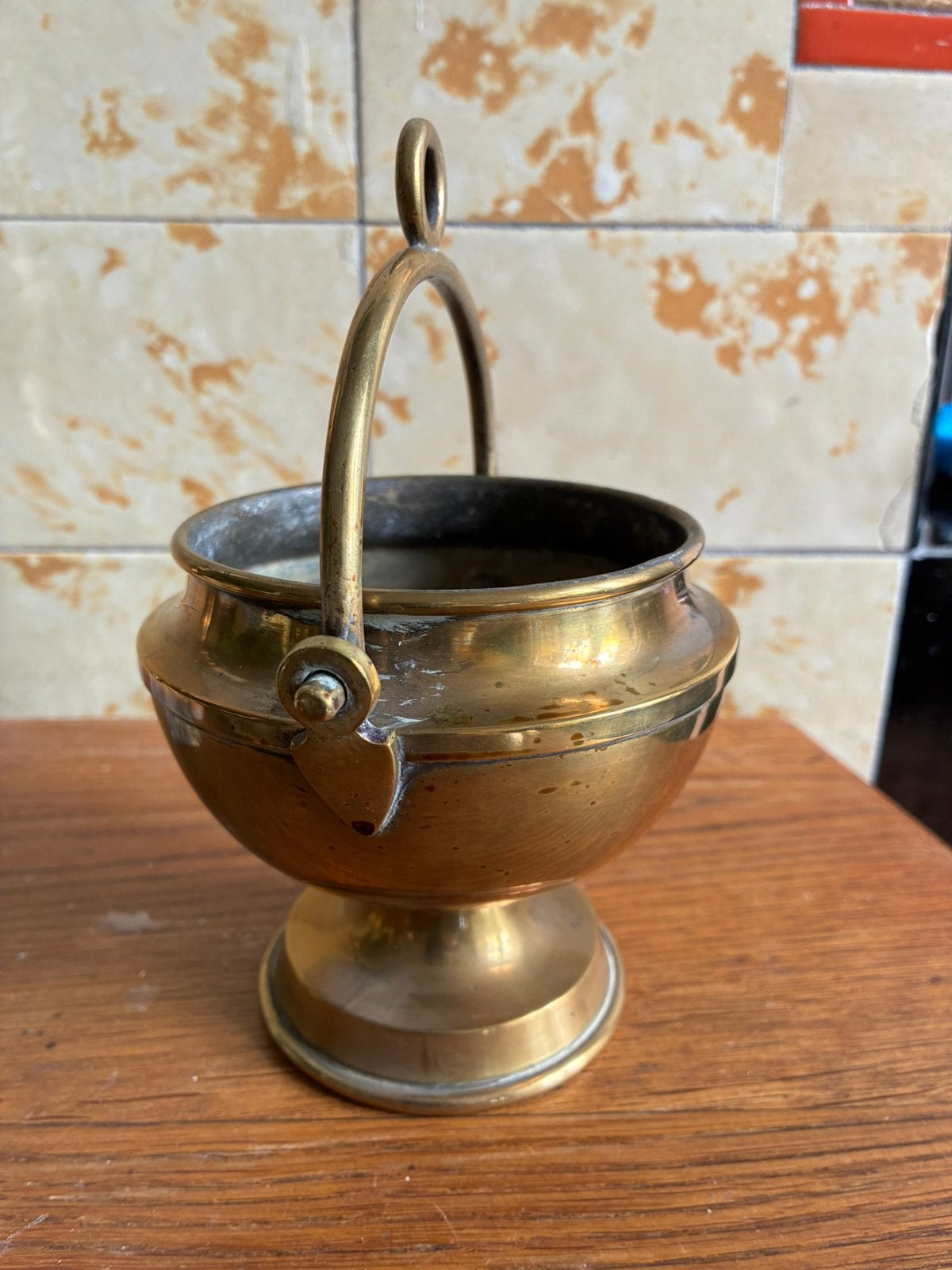 Messing bloempot / cachepot, Verzenden, Koper
