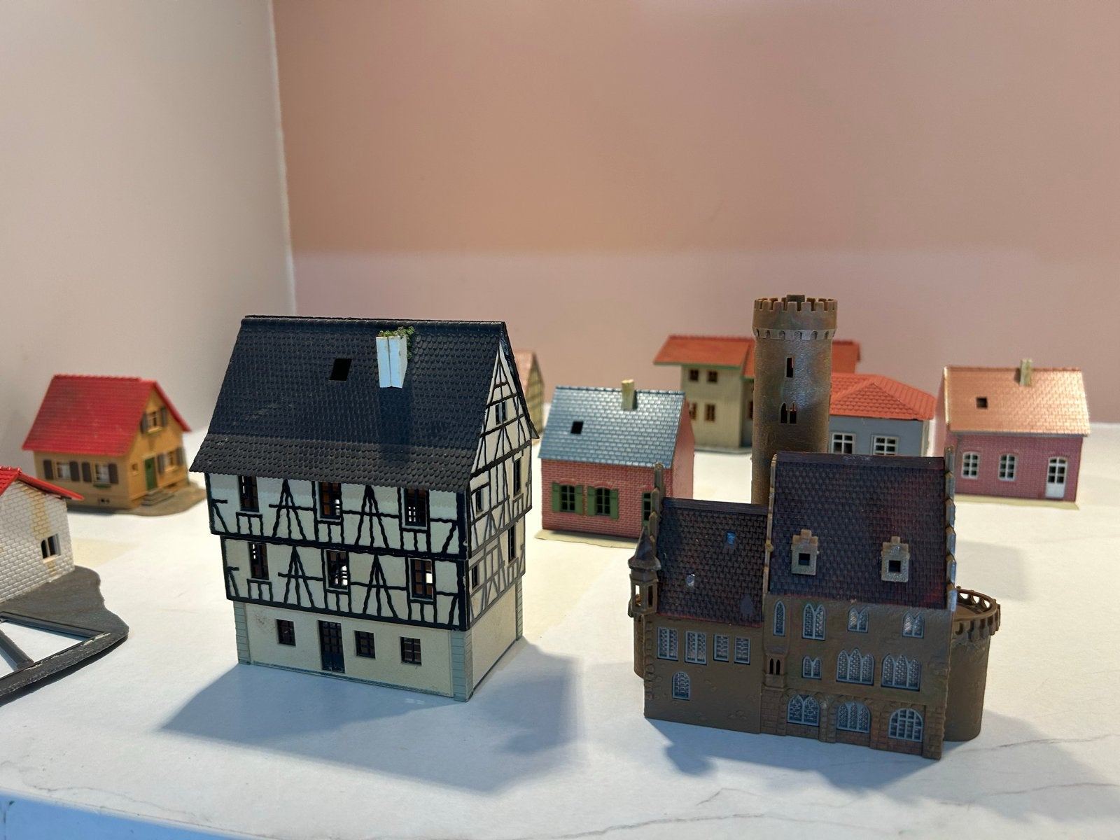 Diverse modelbouw huisjes en gebouwen (15 stuks), Ophalen of Verzenden, Gebruikt, Brug, Tunnel of Gebouw
