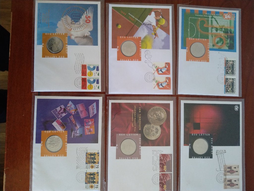 ECU Letter, Postzegels en Munten, Ophalen, Onbeschreven, Nederland