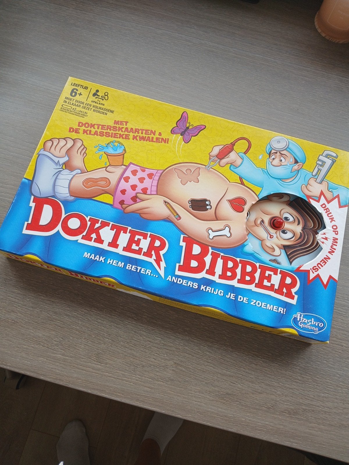 Dokter Bibber spel - Klassiek gezelschapsspel, Een of twee spelers, Ophalen, Gebruikt, Hasbro Gaming