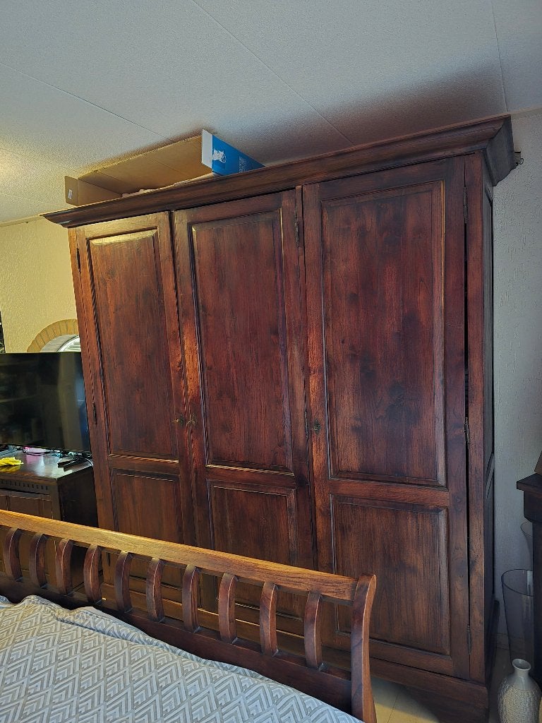 Slaapkamermeubelement, Ophalen, Gebruikt, Tweepersoons, Teak