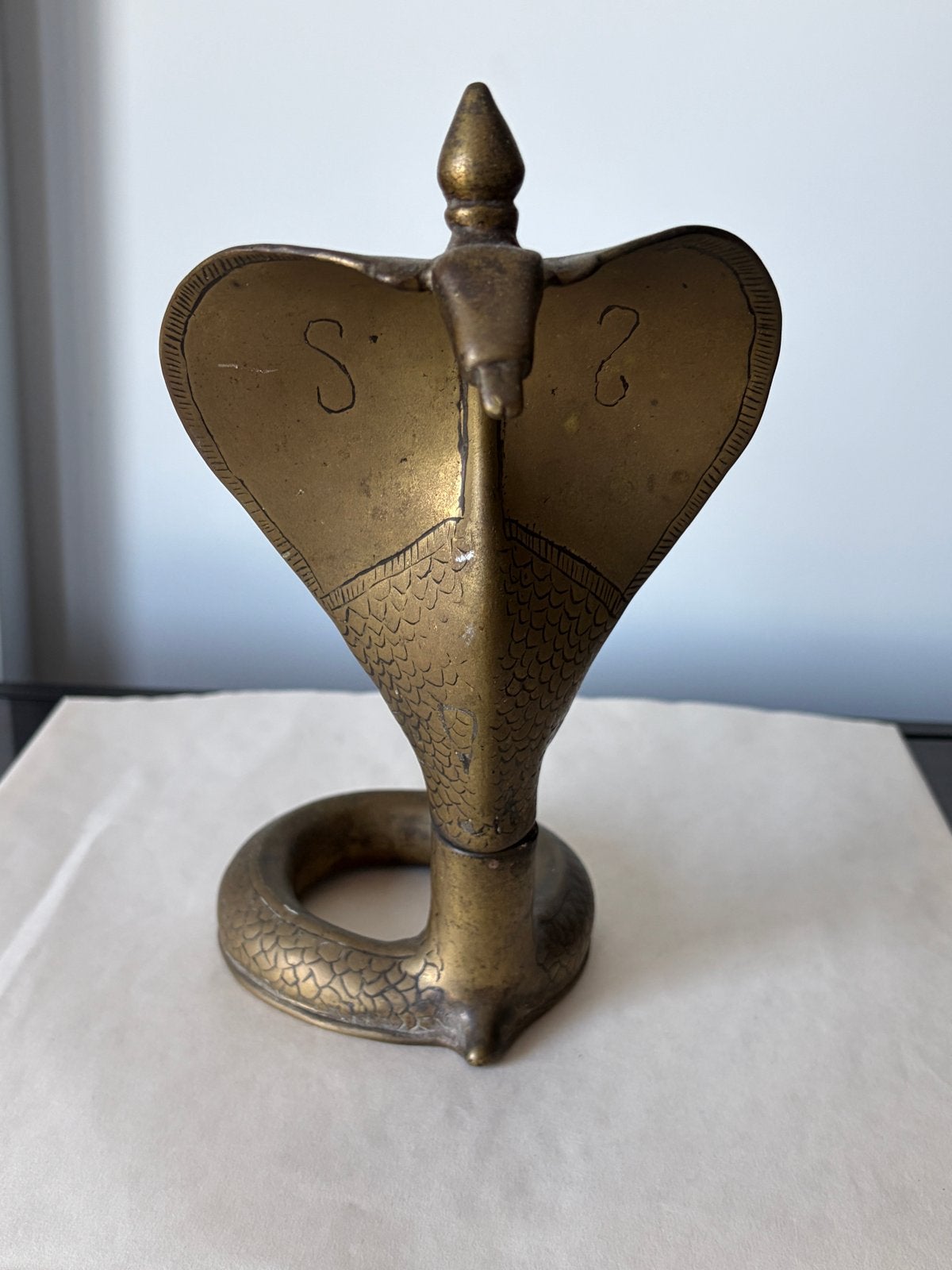 Vintage Koperen Cobra Slang Beeldje - Decoratief, Ophalen of Verzenden