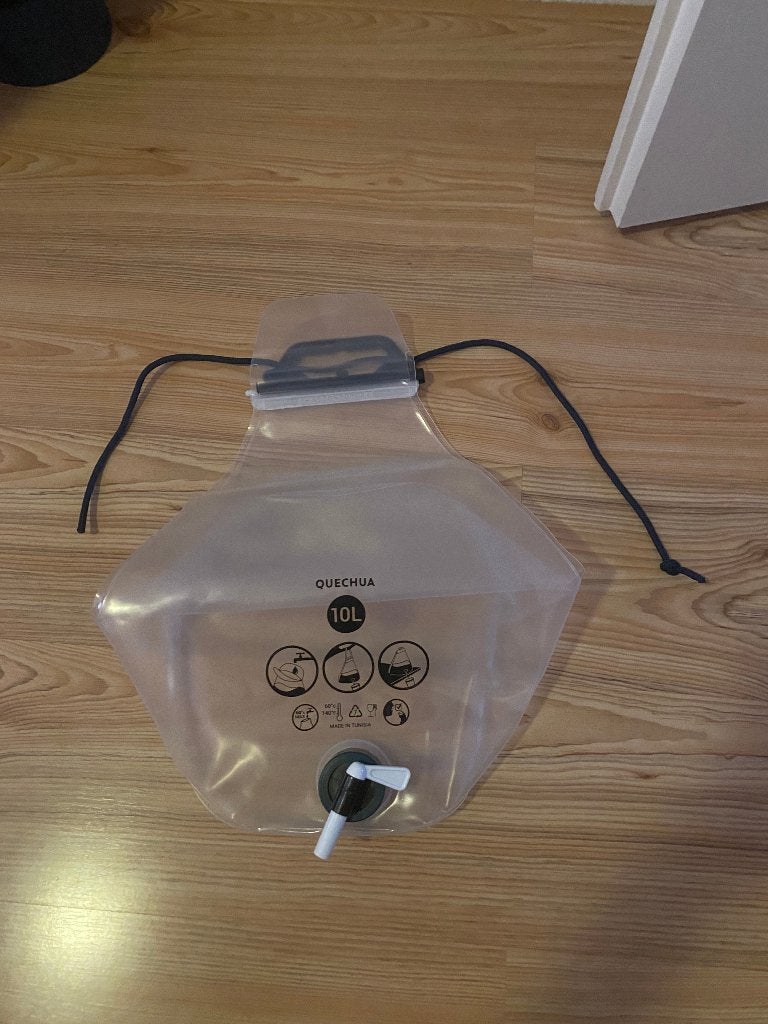 Opvouwbare waterzak 10 liter, Ophalen of Verzenden, Zo goed als nieuw