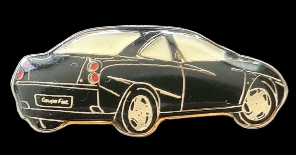 Fiat- Coupe pin donkerblauw epoxy, Verzenden, Nieuw, Transport, Speldje of Pin