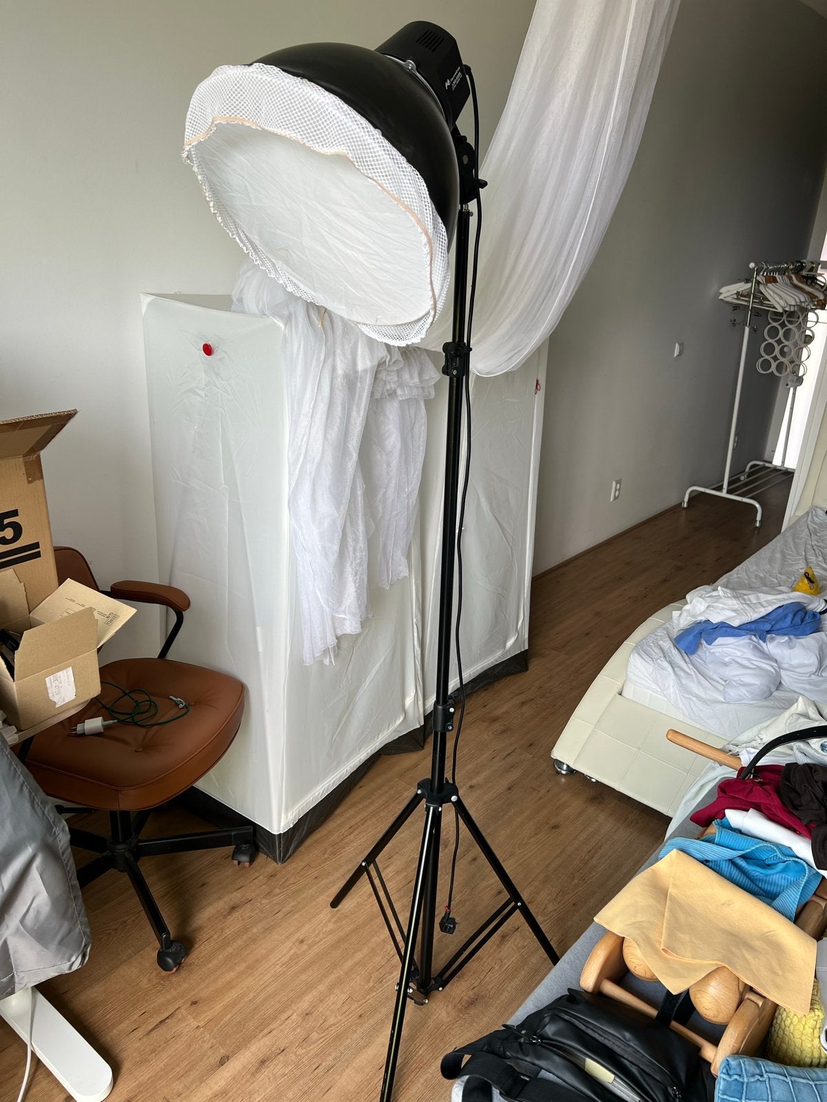 Falcon Eyes LHD-5250 Lamp Houder Kit met Statief en Softbox, Audio, Tv en Foto, Fotografie | Fotostudio en Toebehoren, Lamp of Flitsset