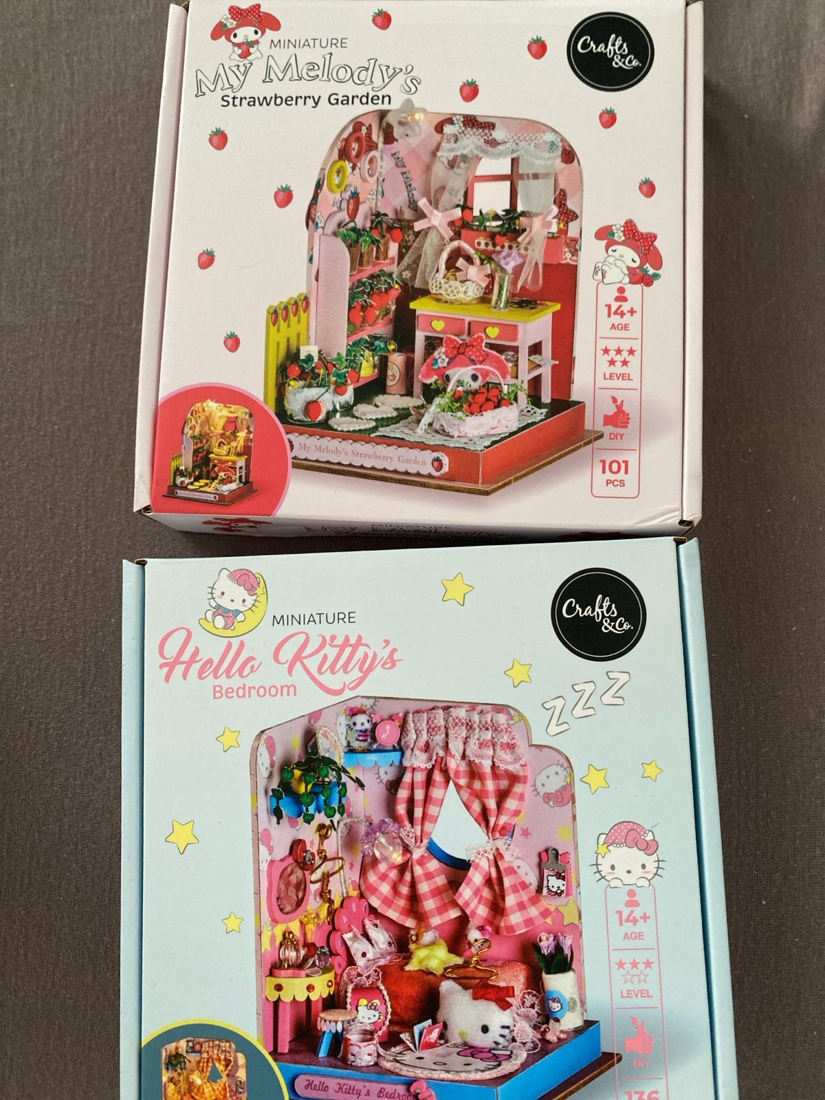 Miniatuur Poppenhuizen: My Melody & Hello Kitty, Kinderen en Baby's, Speelgoed | Poppenhuizen, Ophalen of Verzenden, Nieuw, Poppenhuis