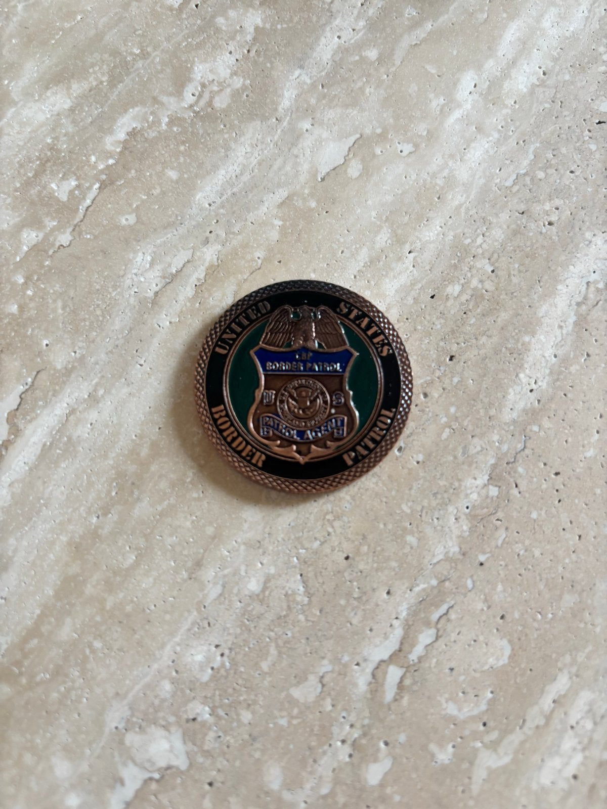US Border Patrol Challenge Coin - Homeland Security, Ophalen, Zo goed als nieuw