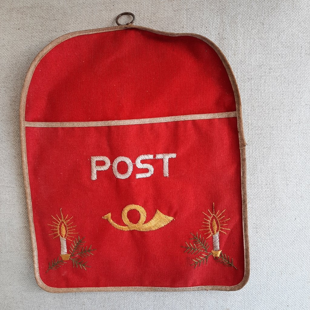 Vintage retro Kerst kaarten postzak, Diversen, Ophalen of Verzenden