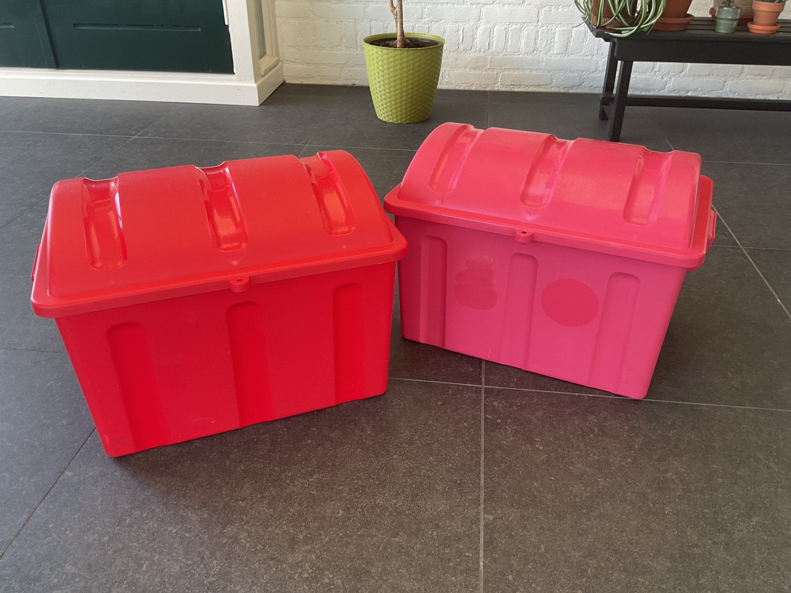 2 CURVER OPBERGBOXEN MODEL SCHATKIST, Ophalen of Verzenden, Gebruikt, Overige typen