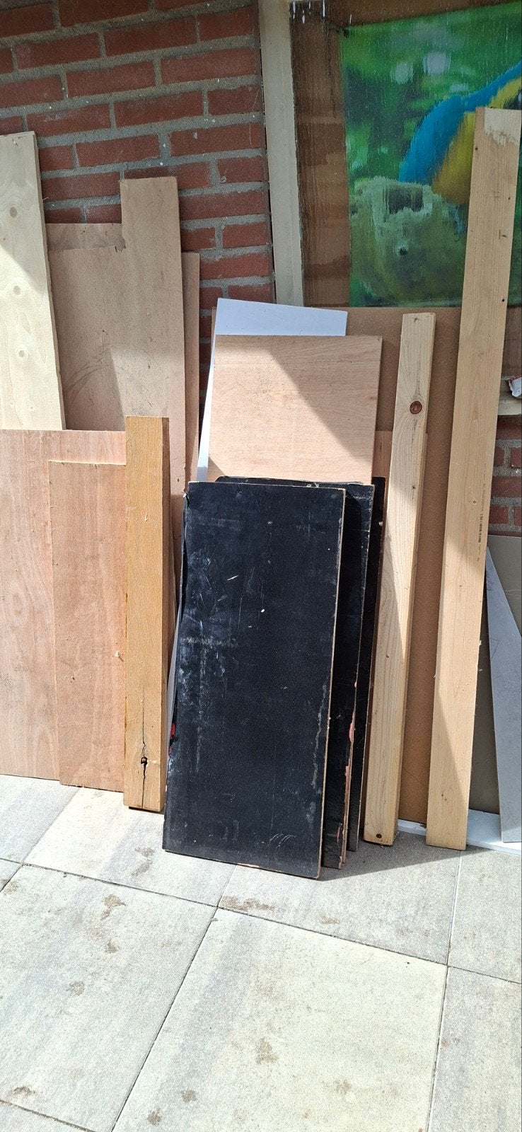 Diverse Houten Planken en Balken - Gebruikt en nieuw, Doe-het-zelf en Verbouw, Ophalen, Gebruikt, 25 tot 50 mm, Balk
