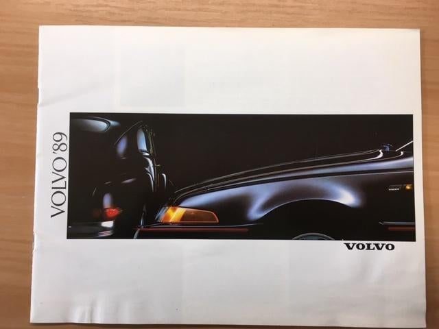Autofolder/Brochure  Volvo  Modellenoverzicht    1989     NL, Ophalen of Verzenden, Zo goed als nieuw, Volvo
