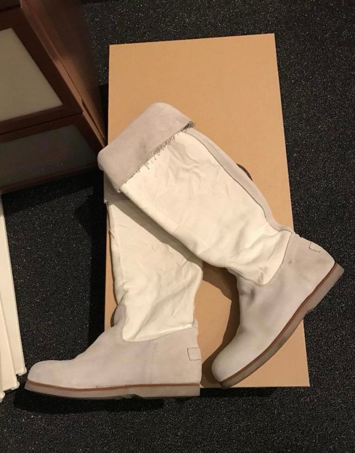 Lichte Shabbies laarzen maat 36 Fred de la Bretoniere + riem, Hoge laarzen, Overige kleuren, Ophalen of Verzenden, Zo goed als nieuw