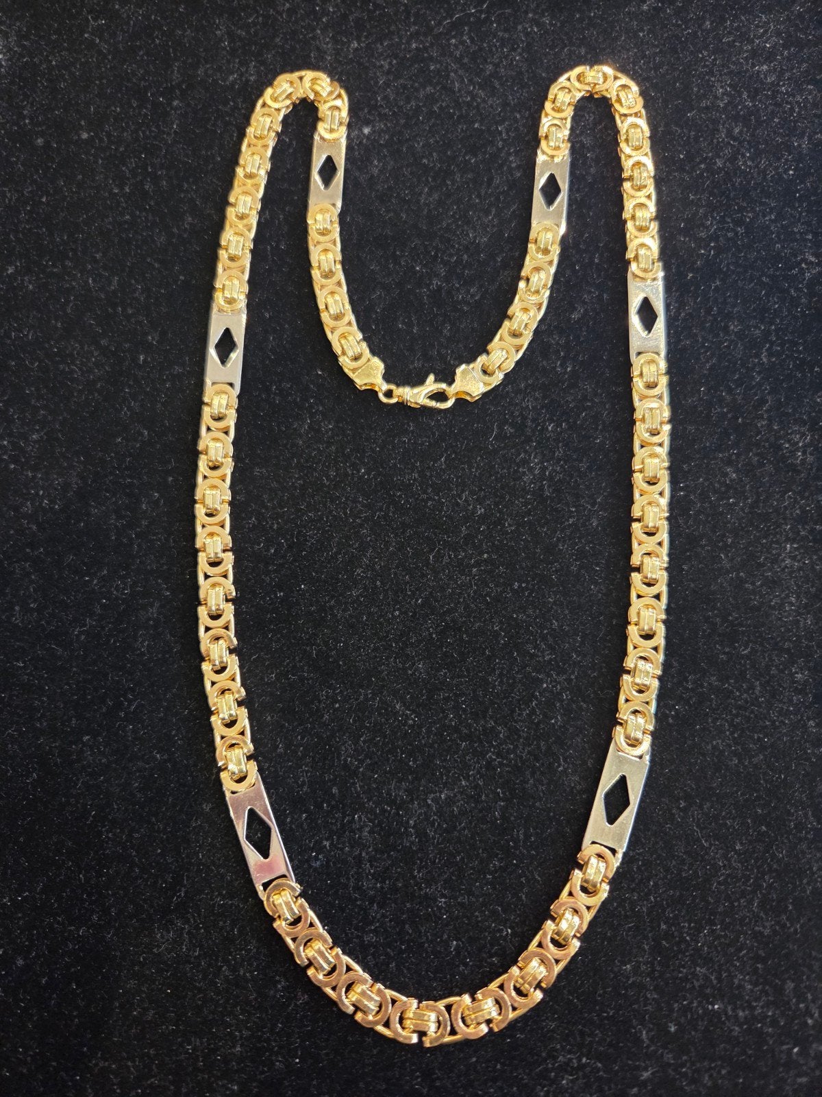 14 k gouden platte koningsketting 54,2 gram, Sieraden, Tassen en Uiterlijk, Kettingen, Ophalen of Verzenden, Nieuw, Goud, Goud
