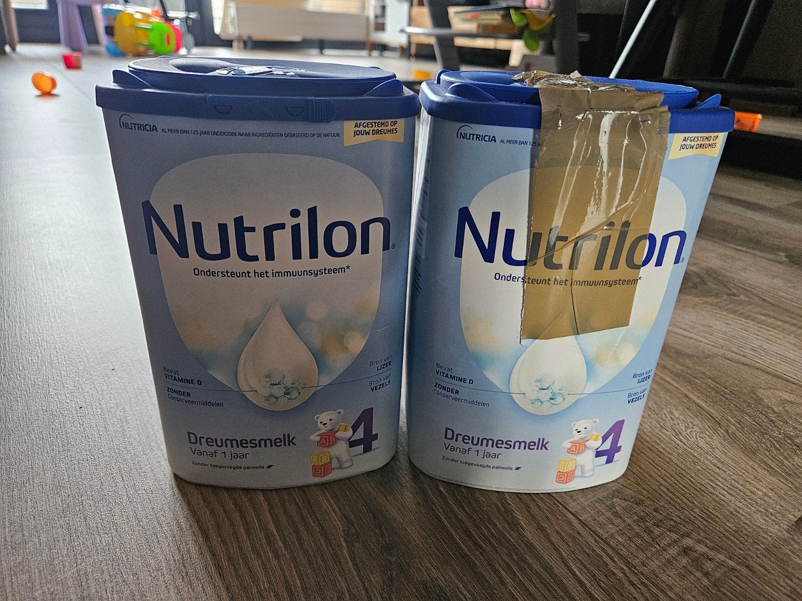 nutrilon 4 - 1 dichte en 1 halve open pot, Ophalen of Verzenden, Overige typen, Nutrilon