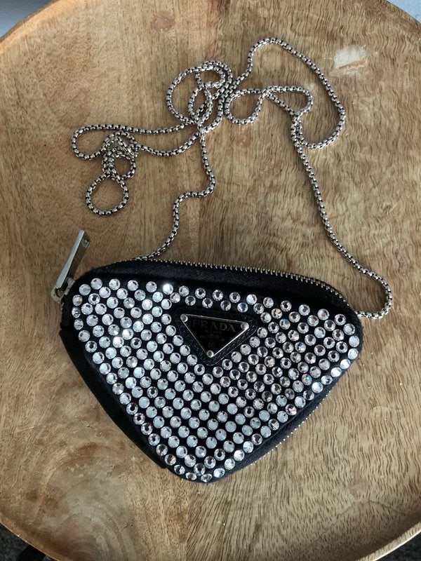 Prada mini bag, Ophalen of Verzenden, Zo goed als nieuw, Zwart, Handtas