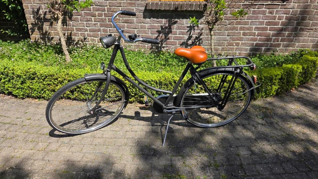 Gazelle 26" Meisjes/Damesfiets mat grijs, Terugtraprem, Gebruikt, Gazelle, Ophalen