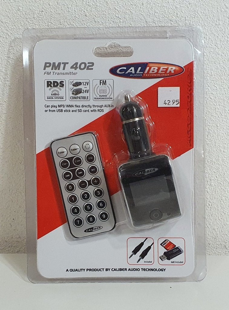 FM-transmitter - Caliber PMT402, Auto diversen, S, Nieuw, Ophalen of Verzenden, S