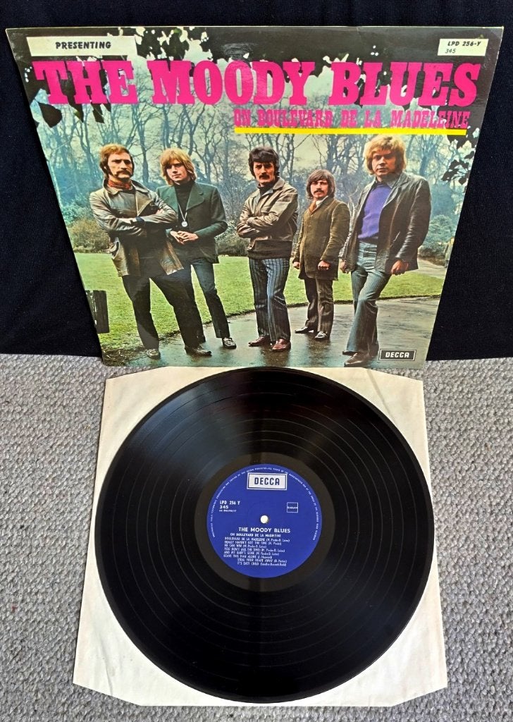 The Moody Blues On Boulevard De La Madeleine 16 nrs LP 1969, Cd's en Dvd's, Vinyl | Rock, LP, Ophalen of Verzenden, Zo goed als nieuw