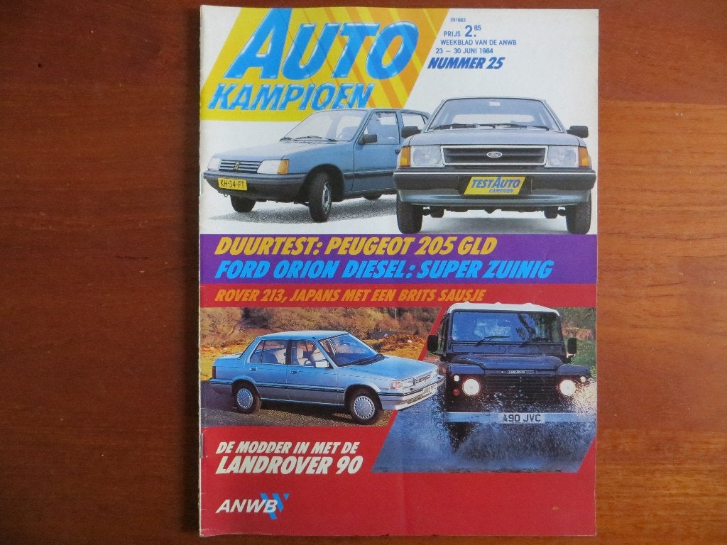Autokampioen 25 1984 Land Rover 90 Ford Orion D, 205 GLD, Ophalen of Verzenden, Zo goed als nieuw, Ford