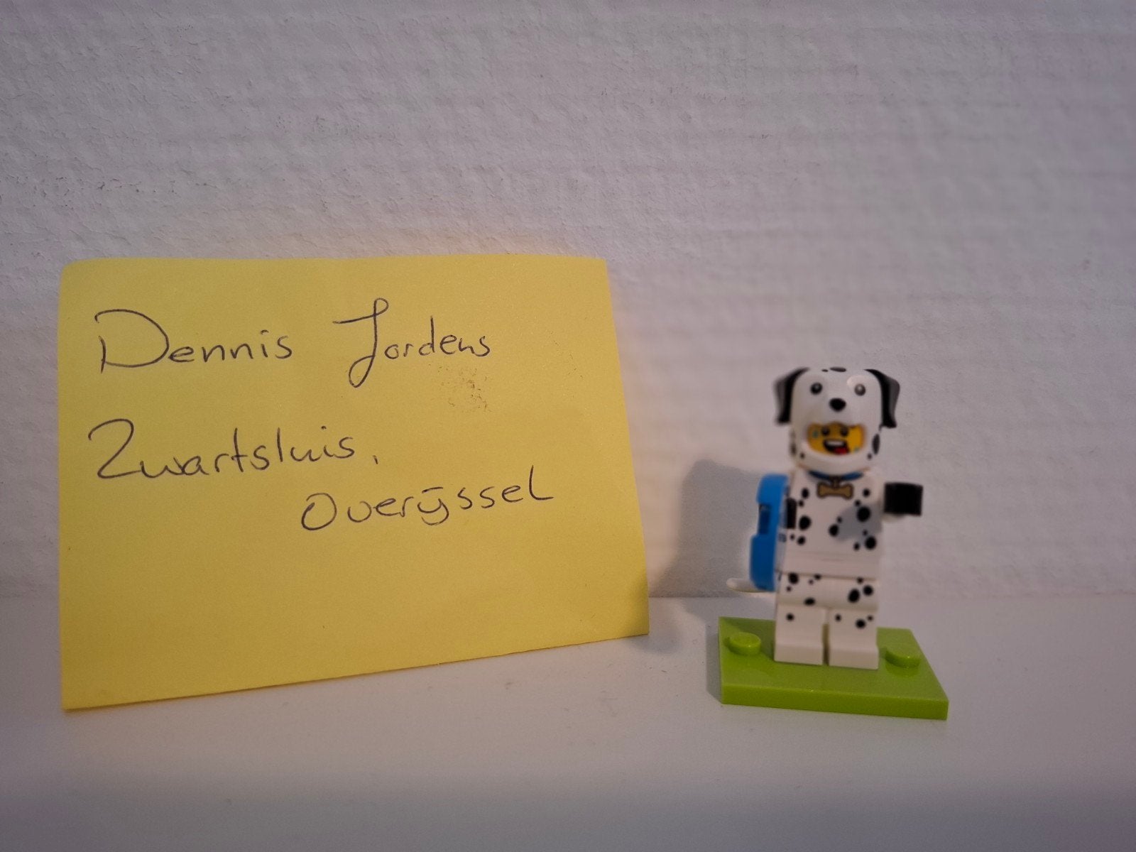 Lego Minifiguur Dalmatiër Hond Kostuum, Ophalen of Verzenden