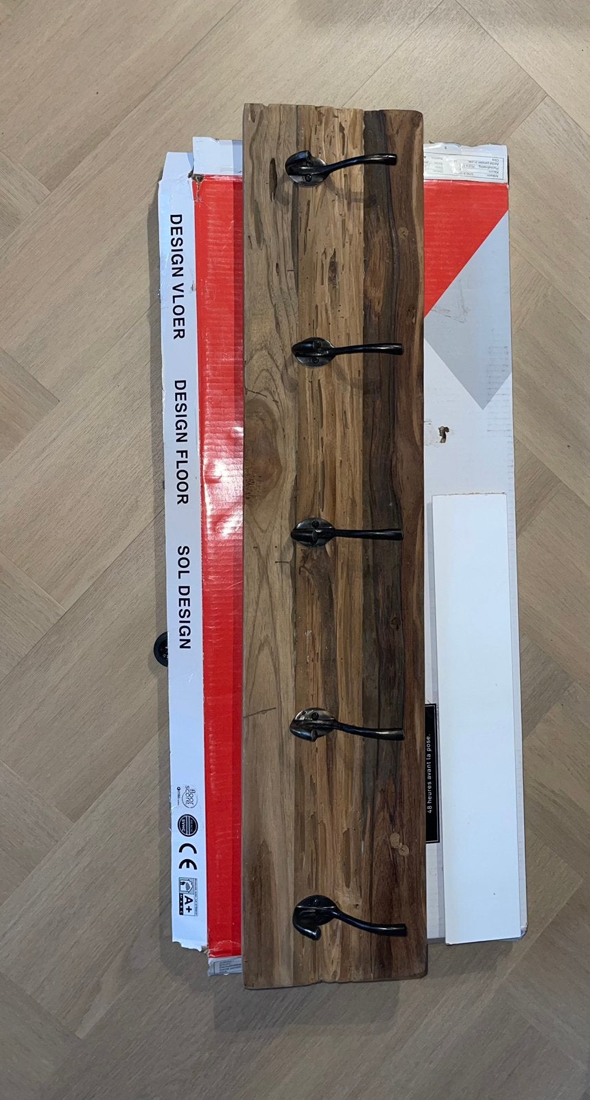 Kapstok, Wandkapstok, Ophalen of Verzenden, Zo goed als nieuw, Minder dan 100 cm