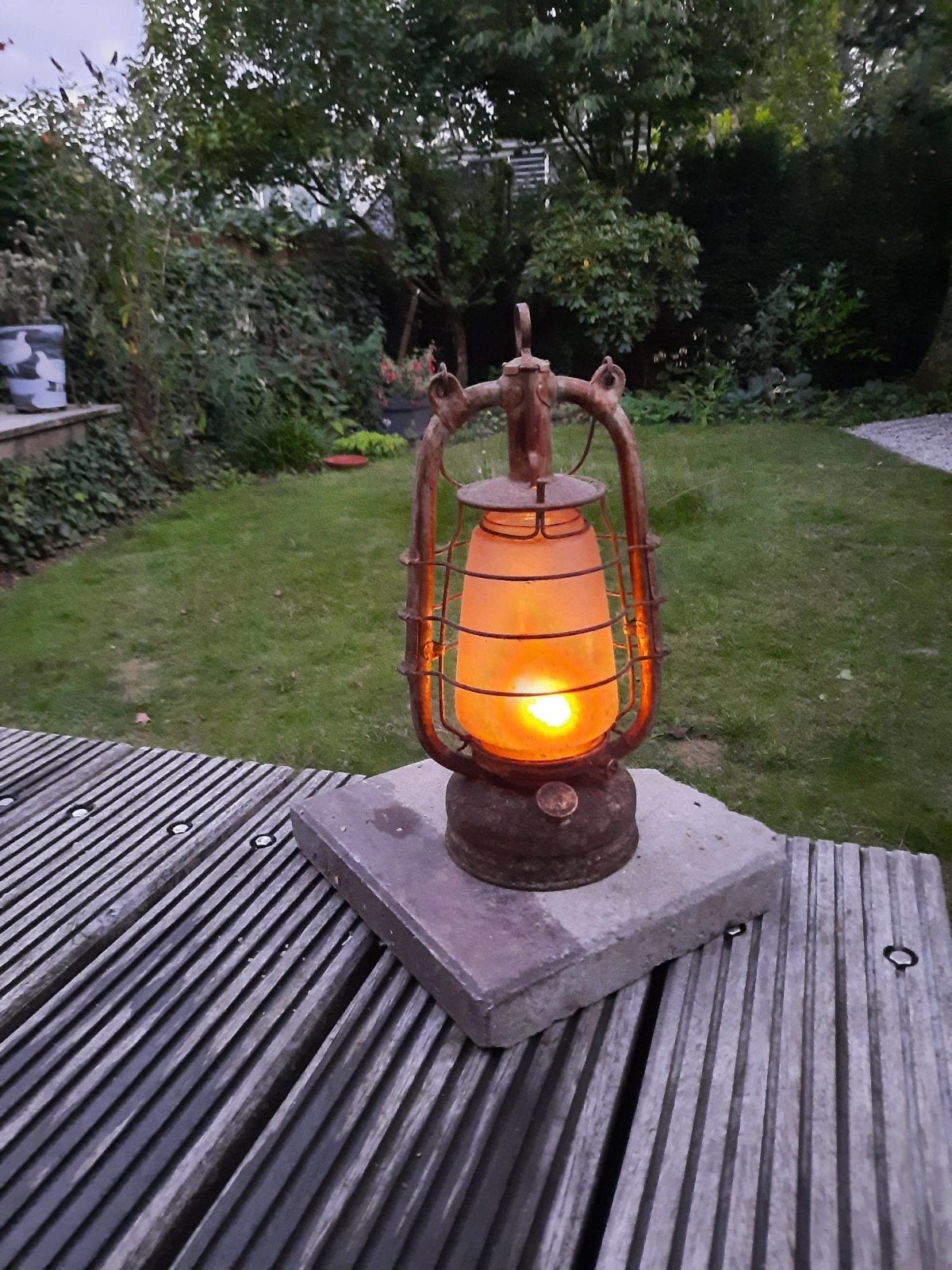 originele antieke petroleum stallantaarn, Antiek en Kunst, Antiek | Lampen, Ophalen